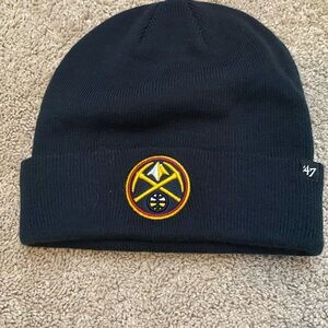 47 Brand Denver Nuggets Navy Beanie with Embroidered Logo
